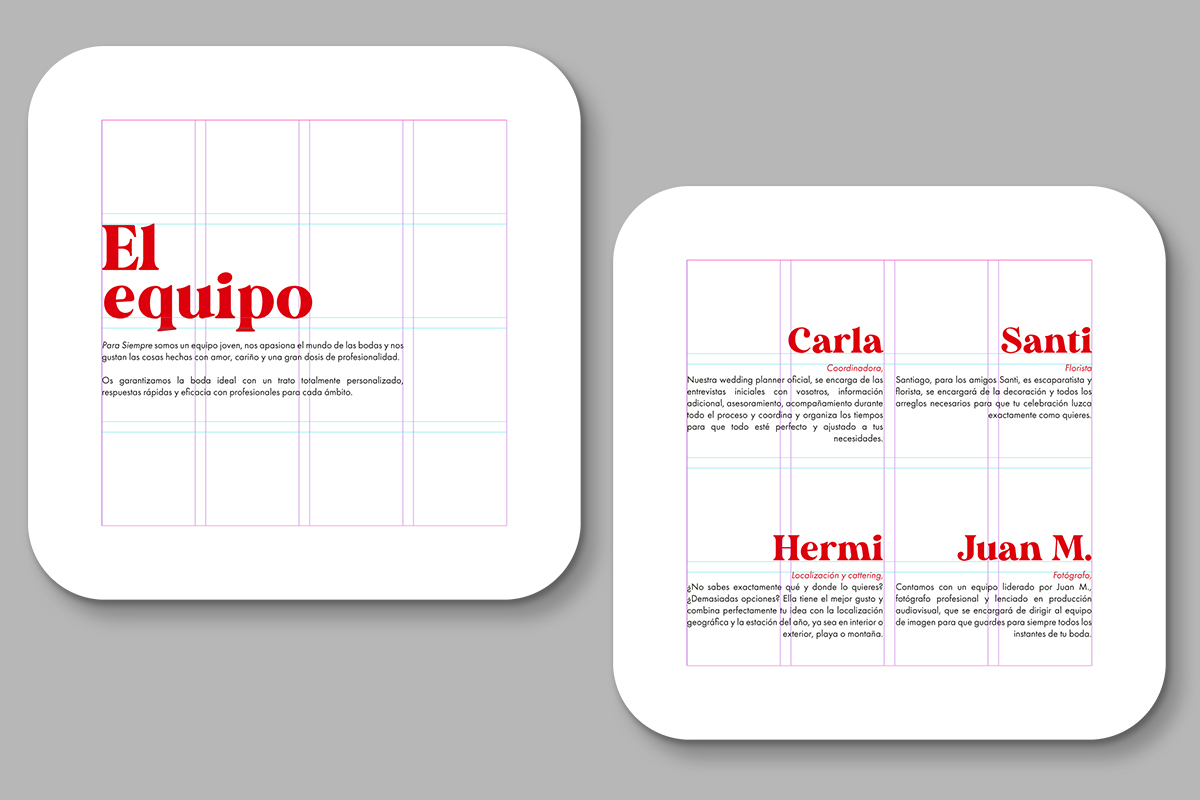 Tipos de reticulas para catálogos