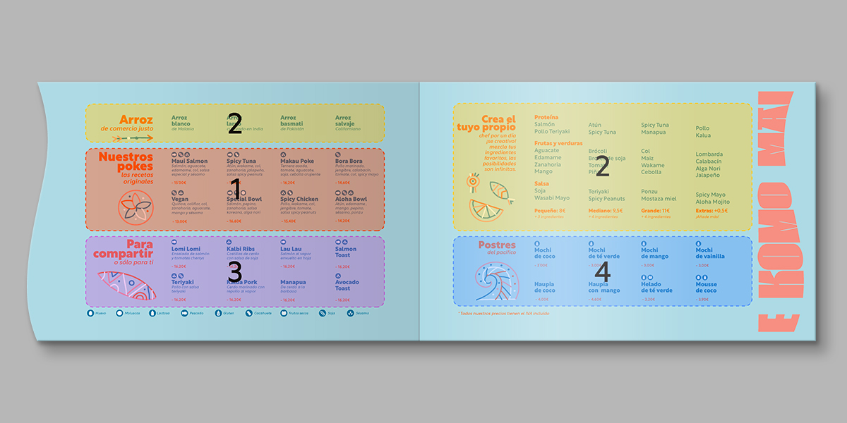 Layout carta restaurante díptico