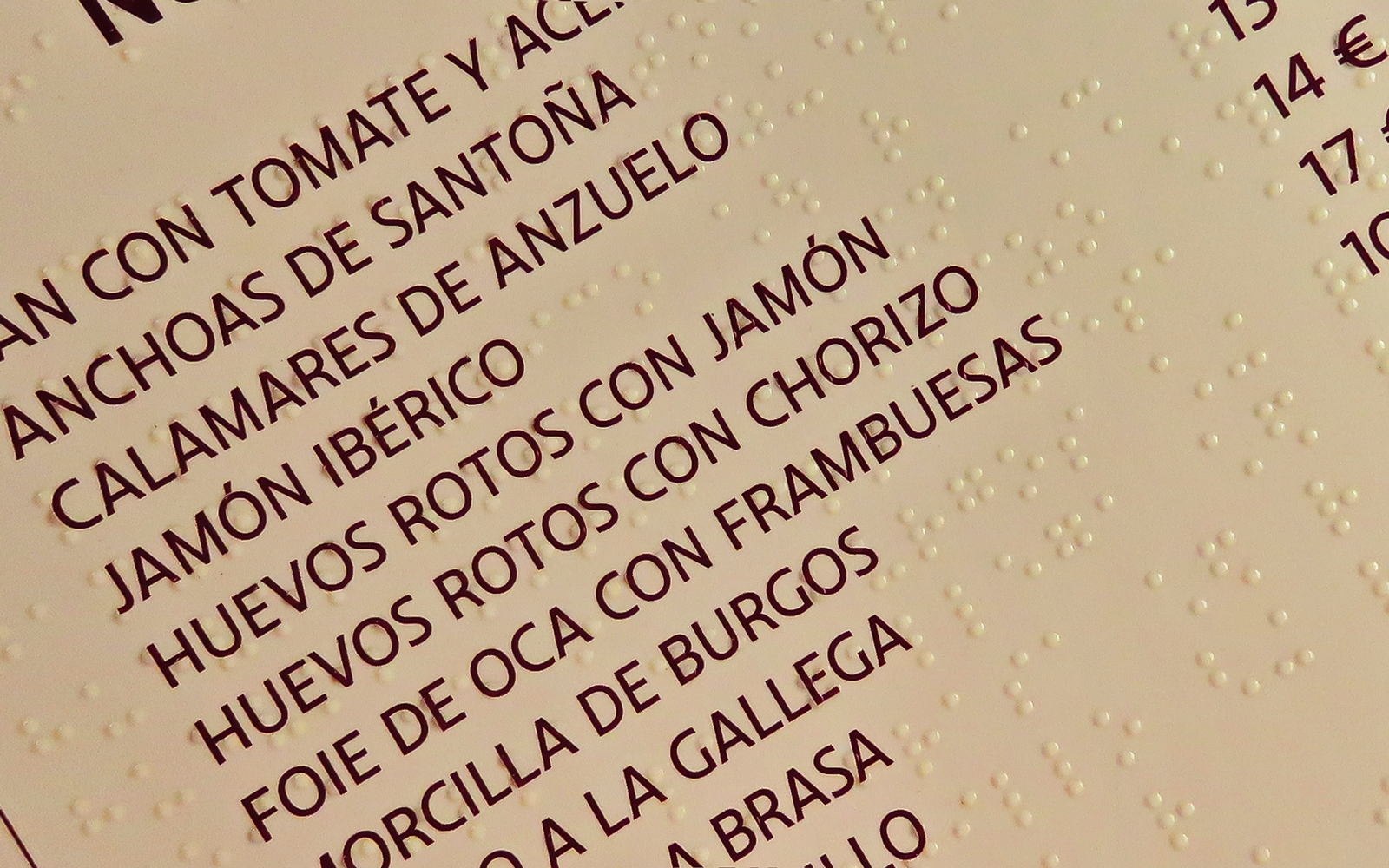 Impresión de braille sólido