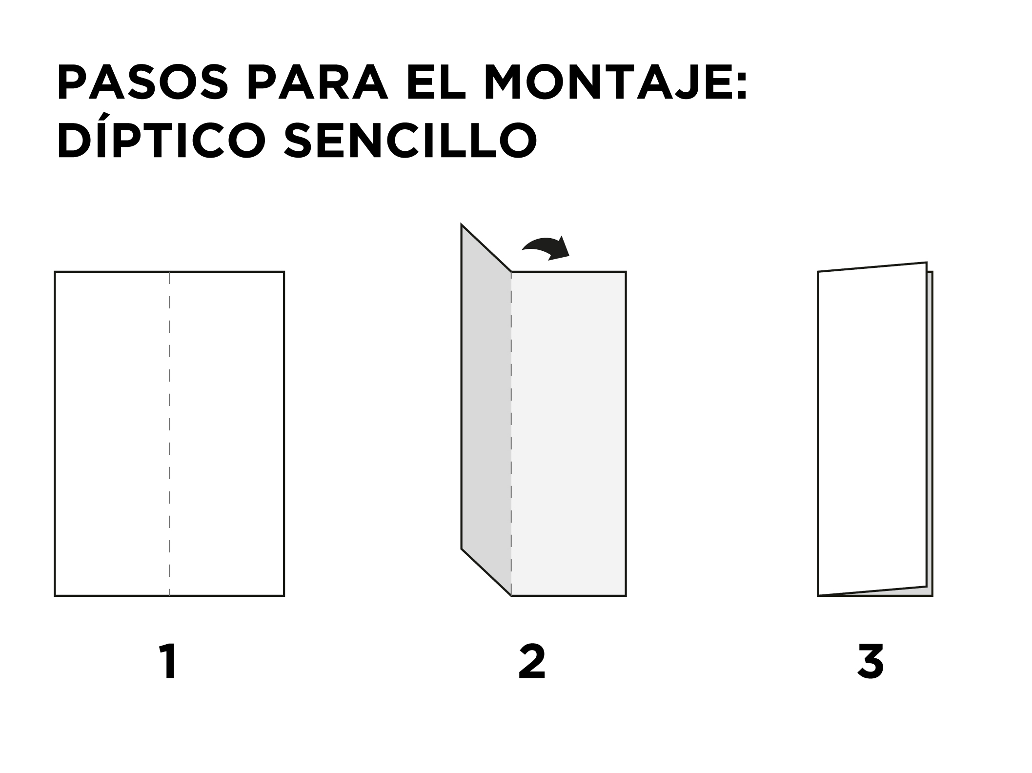 Folleto díptico sencillo