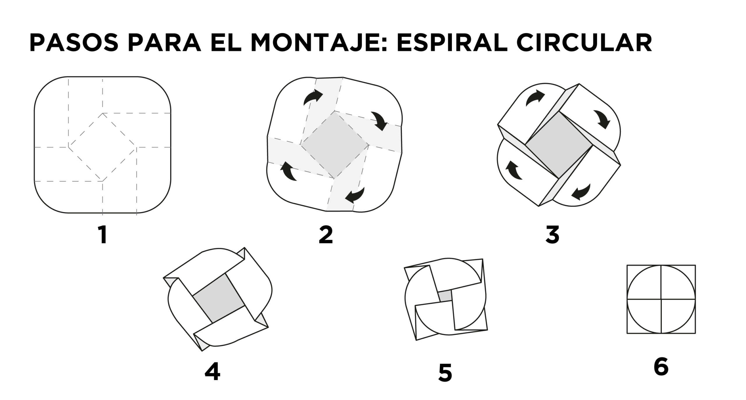 Folleto con plegado en espiral