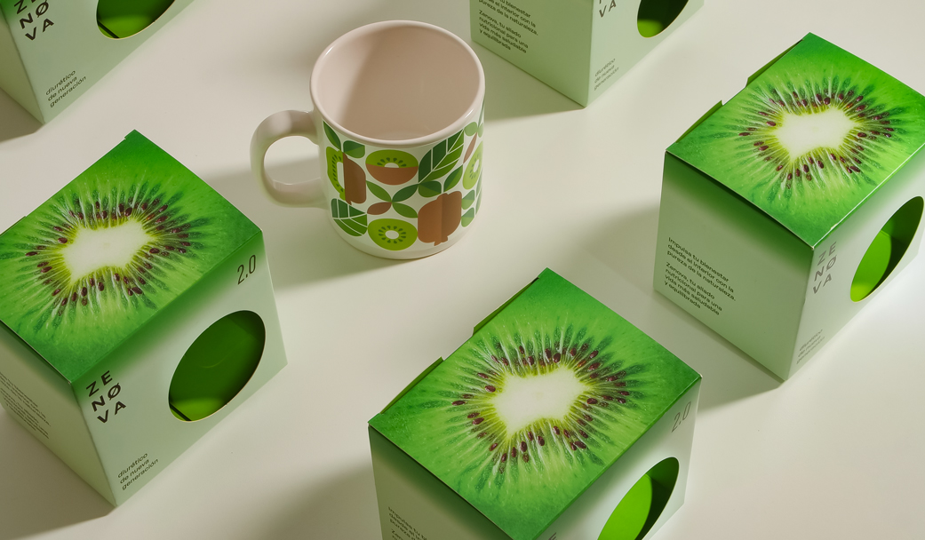 Caja para taza con ventana para evento